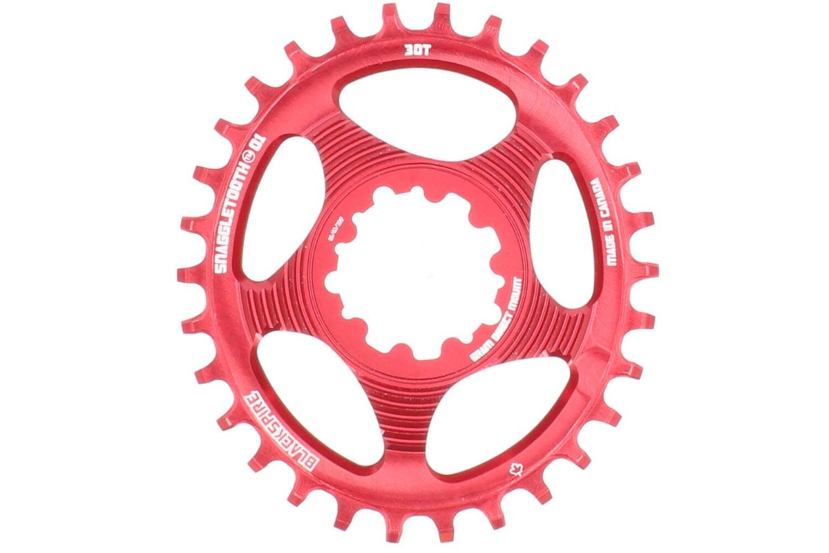 Blackspire - - chaîne supérieure snaggletooth ovale sram spline 30 6 mm décalé rouge