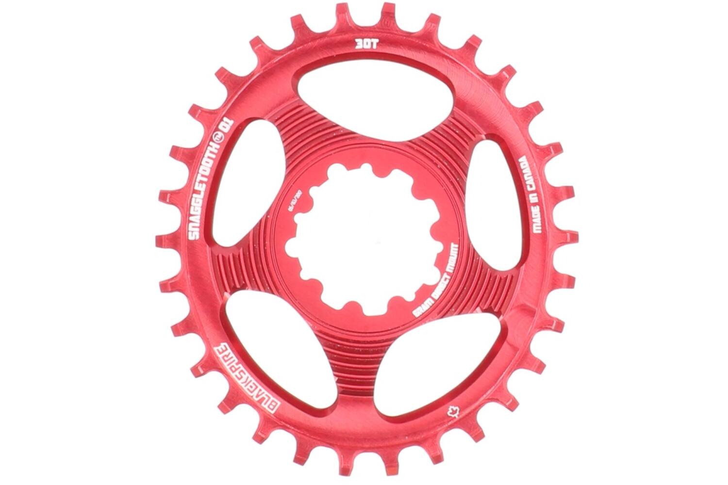 Blackspire - - chaîne supérieure snaggletooth ovale sram spline 30 6 mm décalé rouge