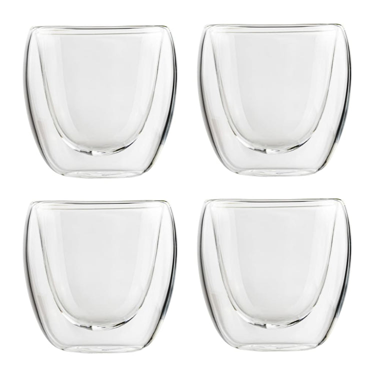 Salut hi expresso tasses à double paroi 4 ml 80 ml transparente