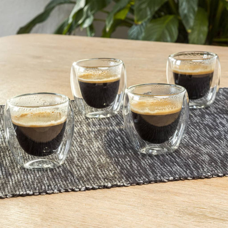 Salut hi expresso tasses à double paroi 4 ml 80 ml transparente