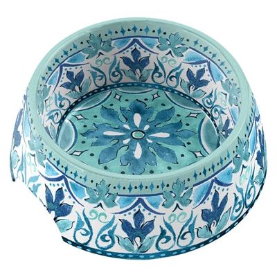 Tarhong Food Bowl chien gibraltar mélamine bleu