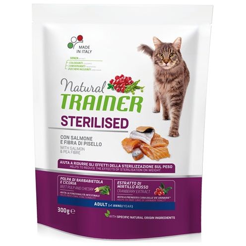 Cat entraîneur naturel saumon stérilisé