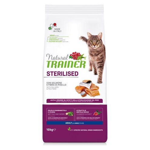 Cat entraîneur naturel saumon stérilisé