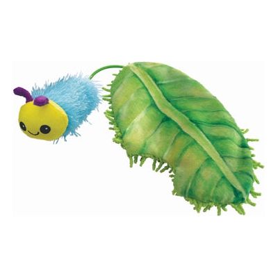 Kong Flingaroo Caterpillar avec feuille avec catnip