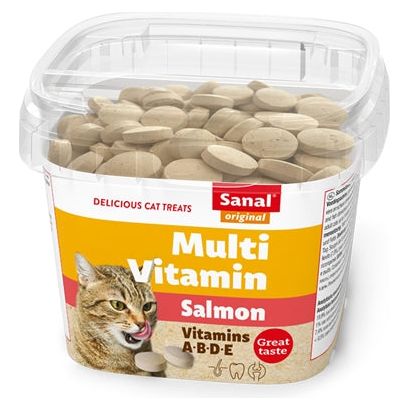 Cat Sanal Cat Multi Vitamin Salmon Snacks Cup