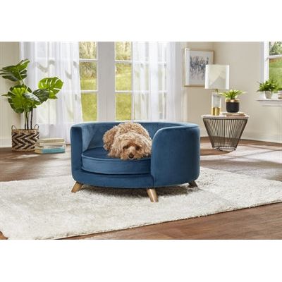 Enchanted Pet Enchanted Dog Panier canapé Rosie Peacock Bleu