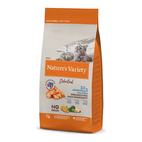 Variété natures sélectionnée le saumon norvégien