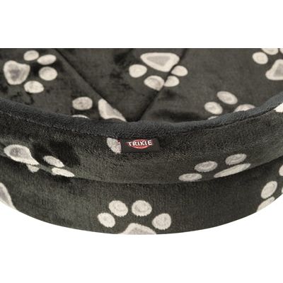 Panier de chien Trixie Jimmy Black ovale avec imprimé jambe