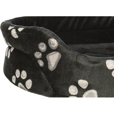 Panier de chien Trixie Jimmy Black ovale avec imprimé jambe