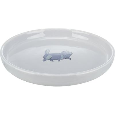 Trixie Food Bowl Bin à eau plate et large imprimé de chat gris