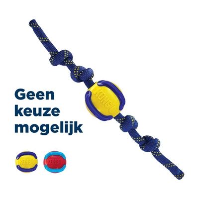 Kong Jaxx Brights Ball + Rope Assorti