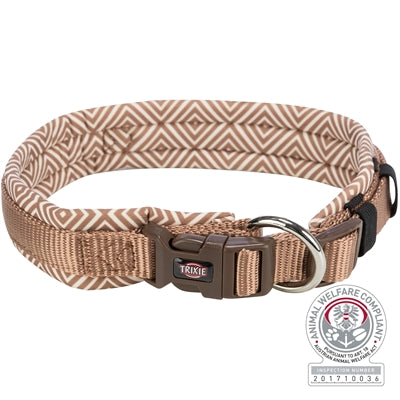 Trixie Collar Dog Boho Extra large avec du caramel de fenêtre