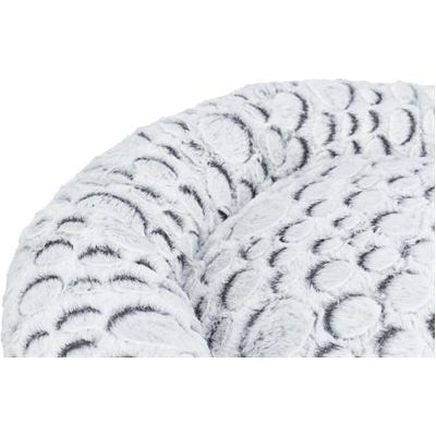 Trixie Cat panier mila rond peluche blanc gris