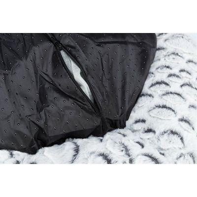Panier de chien trixie Mila Round Plush White Grey