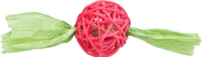 Trixie Set Rattan Balls avec des assortis de ruban en papier