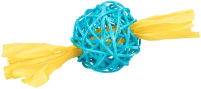 Trixie Set Rattan Balls avec des assortis de ruban en papier