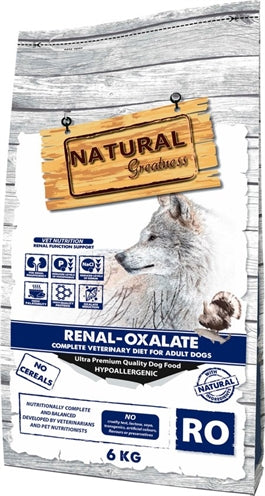 Grandeur naturelle vétérinaire diététique chien rénal oxalate complet complet