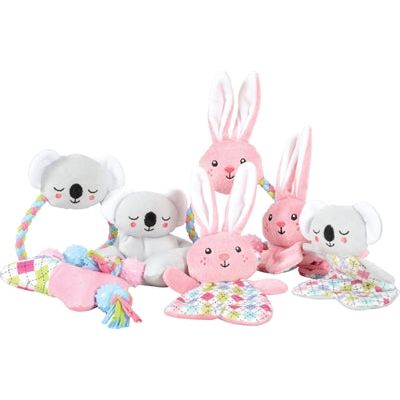 Zolux chiot minuscule koala en peluche avec corde gris