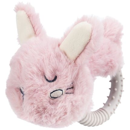 Trixie en peluche haas avec anneau TPR pour chiot