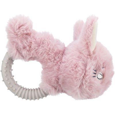 Trixie en peluche haas avec anneau TPR pour chiot