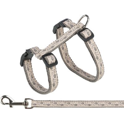 Trixie Cat écabulation avec la ceinture beige gris