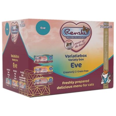 Rennske Fresh Pate Cat Variation Box Eve Poulet Poulet et Rabbit Thon