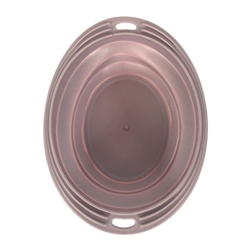 Heureux animal de compagnie fou de animaux de compagnie bol de nourriture en boisson bac pliable blush rose