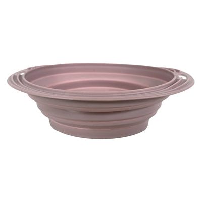 Heureux animal de compagnie fou de animaux de compagnie bol de nourriture en boisson bac pliable blush rose