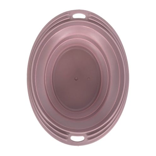 Heureux animal de compagnie fou de animaux de compagnie bol de nourriture en boisson bac pliable blush rose