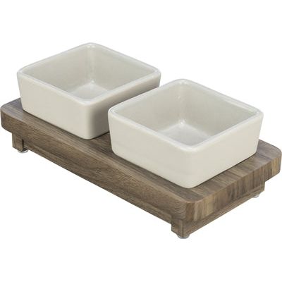 Trixie Food Bowl Dog Set Citystyle Céramique Gris brun