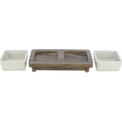 Trixie Food Bowl Dog Set Citystyle Céramique Gris brun