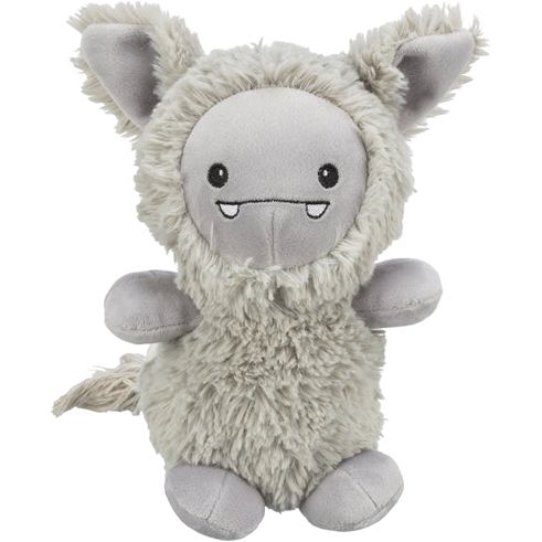 Trixie chien jouet monstre en peluche gris