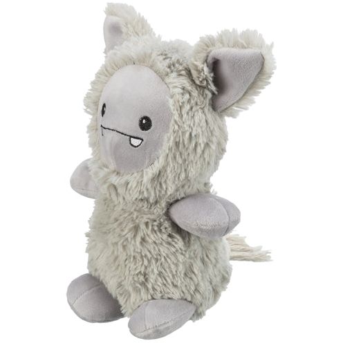 Trixie chien jouet monstre en peluche gris