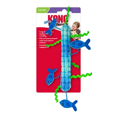 Kong Kickeroo Stickeroo avec un son de rides et du bleu catnip