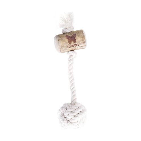 Martin Coffee Wood Tensile Play Play Flostouw Ball noué avec cliquet