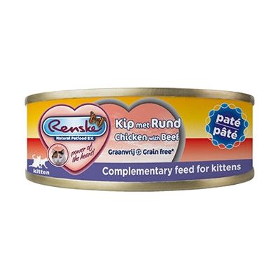 Renske Fresh Meat Farin chaton Pate Chicken Beef