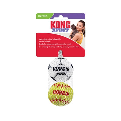 Boules de sport de chat Kong avec Catnip Assorti