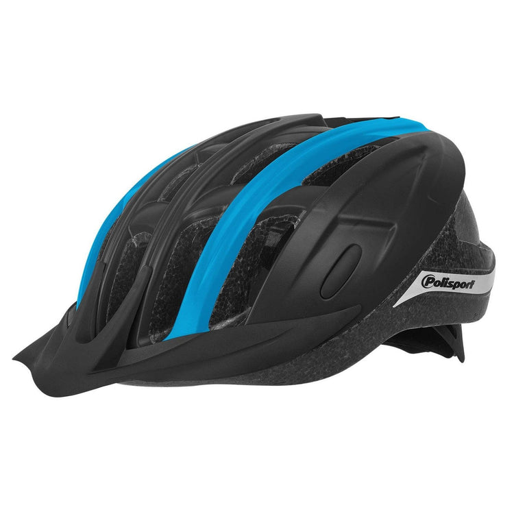Polisport Ride en casque de vélo L 58-62 cm noir Blauww