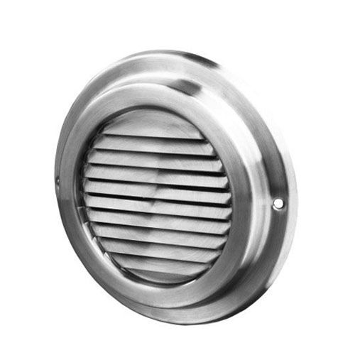 Grille de ventilation ronde en acier inoxydable 125 mm