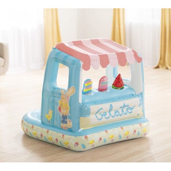 Playhouse de fenêtre de crème glacée gonflable