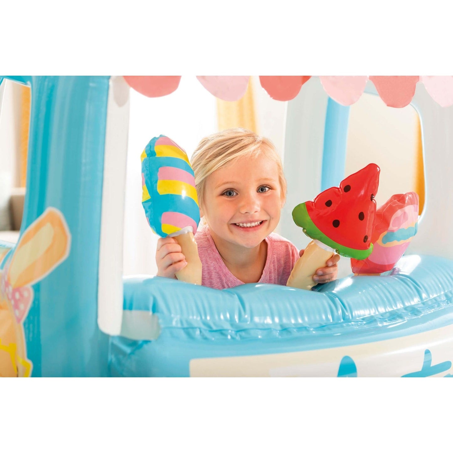 Playhouse de fenêtre de crème glacée gonflable