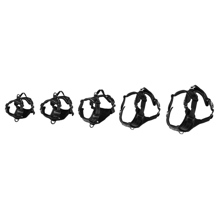 Flamingo Flamingo chien harnais balou xs 30-45 cm 15 mm noir