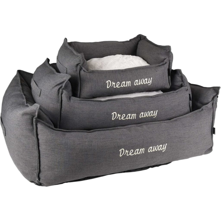 Flamingo Flamingo Dog Bed With Zits Dream Away 90x70 cm Gray