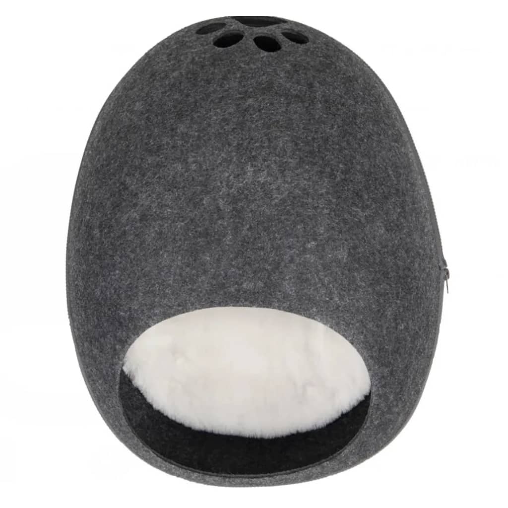 Flamingo Flamingo Cat Cave Chizmo 39x48x24 cm en feutre gris