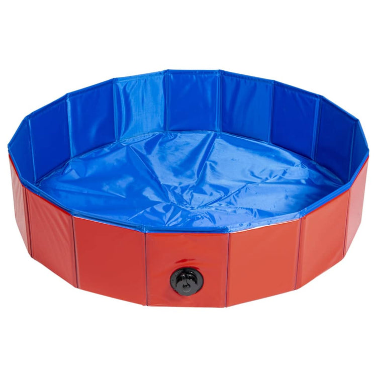 Animal Boulevard Animal Boulevard Pet Piscine Colorage M 80x80x20 cm Bleu rouge