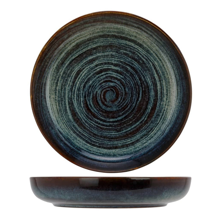Assiette à la mode confortable à la mode Atlantis 4 ST Cercle Modèle Ø24 cm bleu