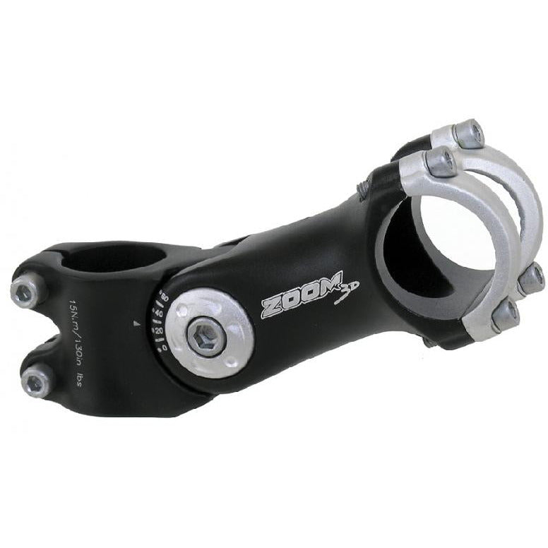 Zoom avant voorbouw réglable 28,6 31,8 105 mm argent noir 404160