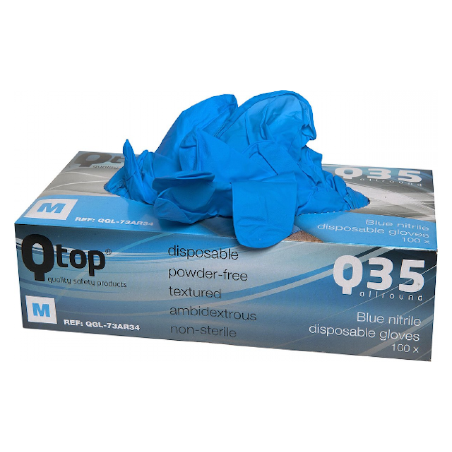 Qtcychectech IQTOP Nitril Glove Dispensver Taille M pour 100 pièces