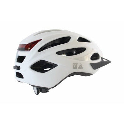 QT Cycle Tech Casque Urban 52-58 cm Matt White LED Éclairage 2810372