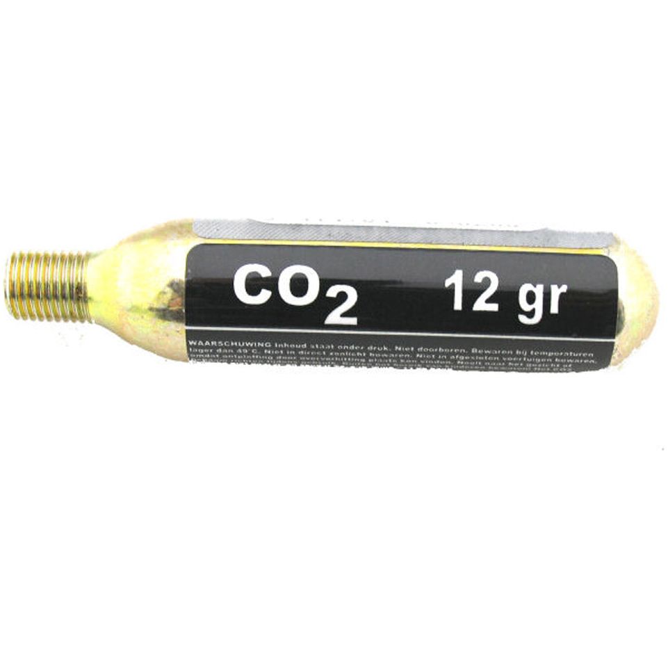 Qtcycletech cartouche de CO2 QT avec fil 12 grammes (1 pièce)